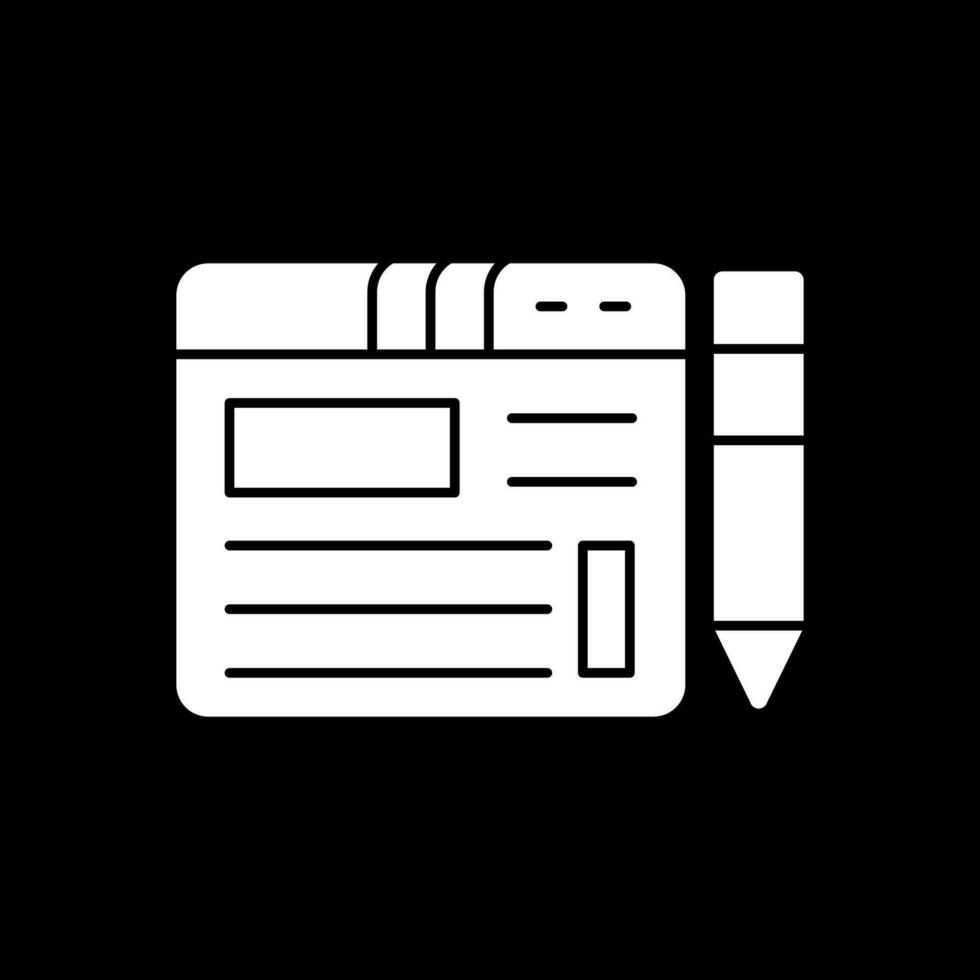 Blogging Vector Icon Design