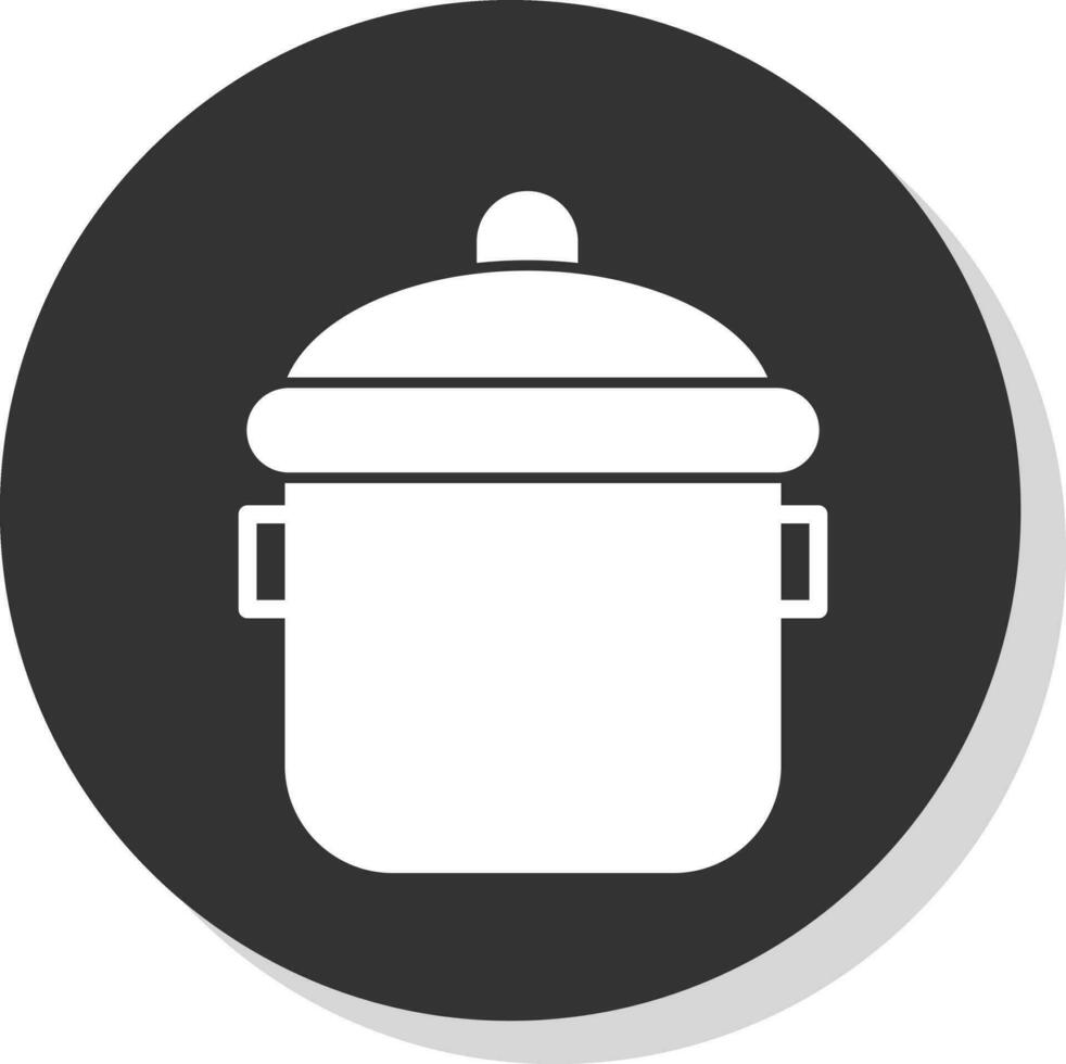 Cooking pot Vector Icon Design