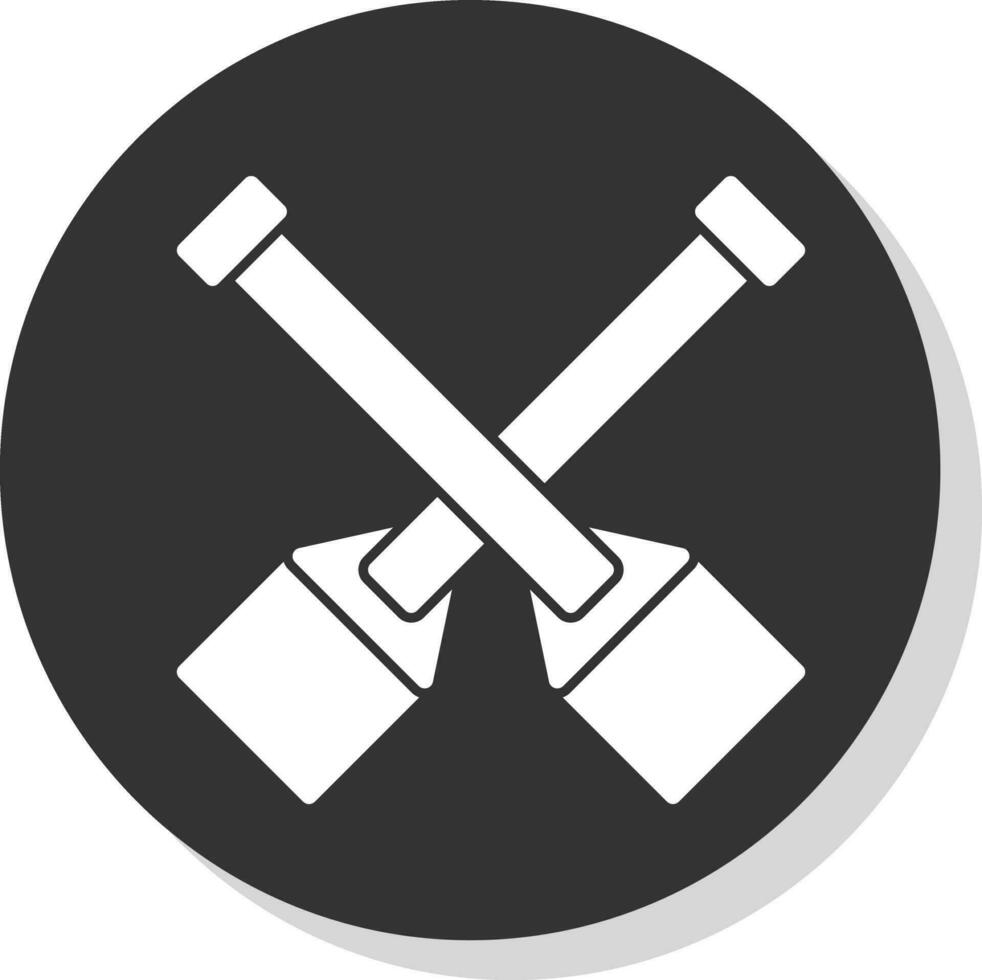 Oar Vector Icon Design