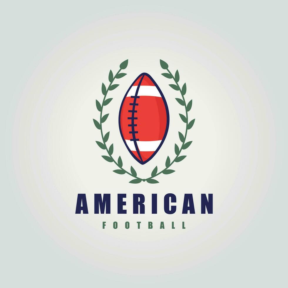rugby pelota logo evolución desde concepto a marca con un griego, ilustración diseño de americano fútbol americano icono diseño vector