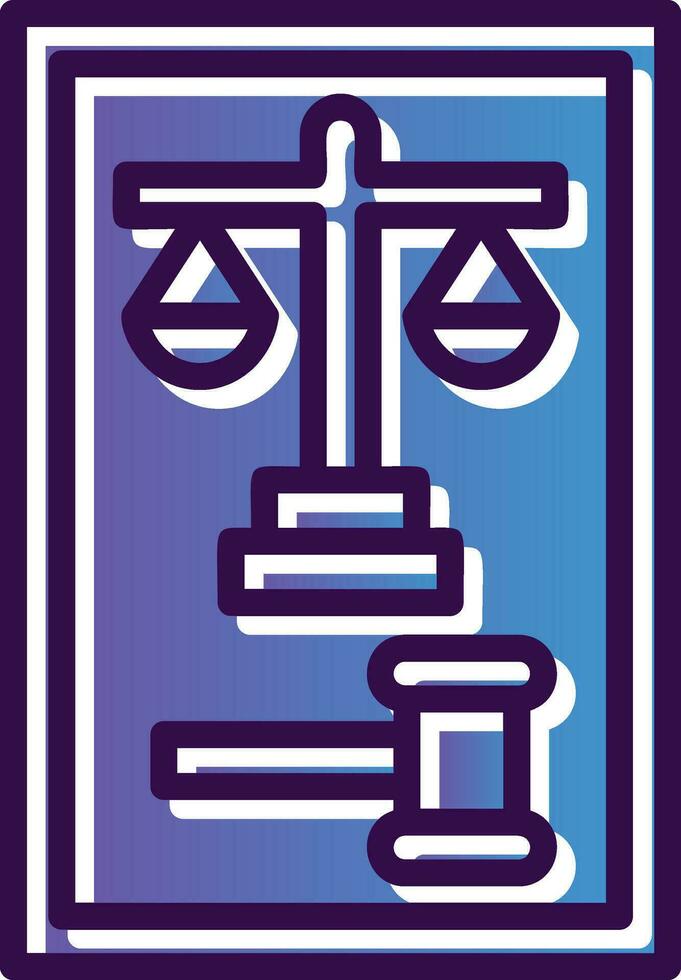 Law Vector Icon Design