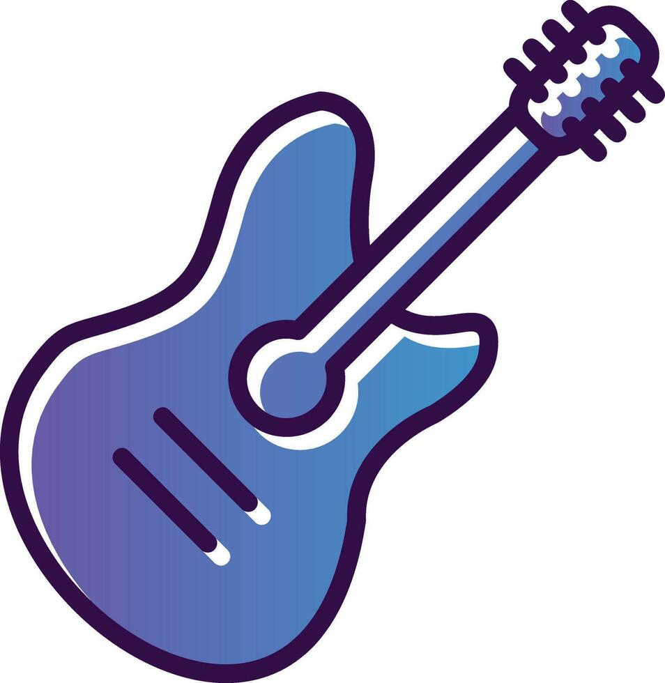 diseño de icono de vector de guitarra