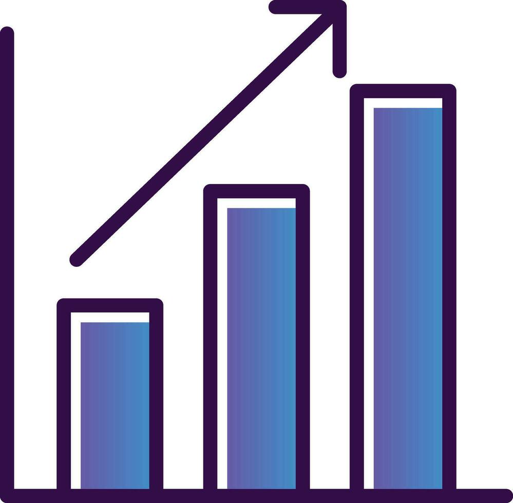 Bar chart Vector Icon Design