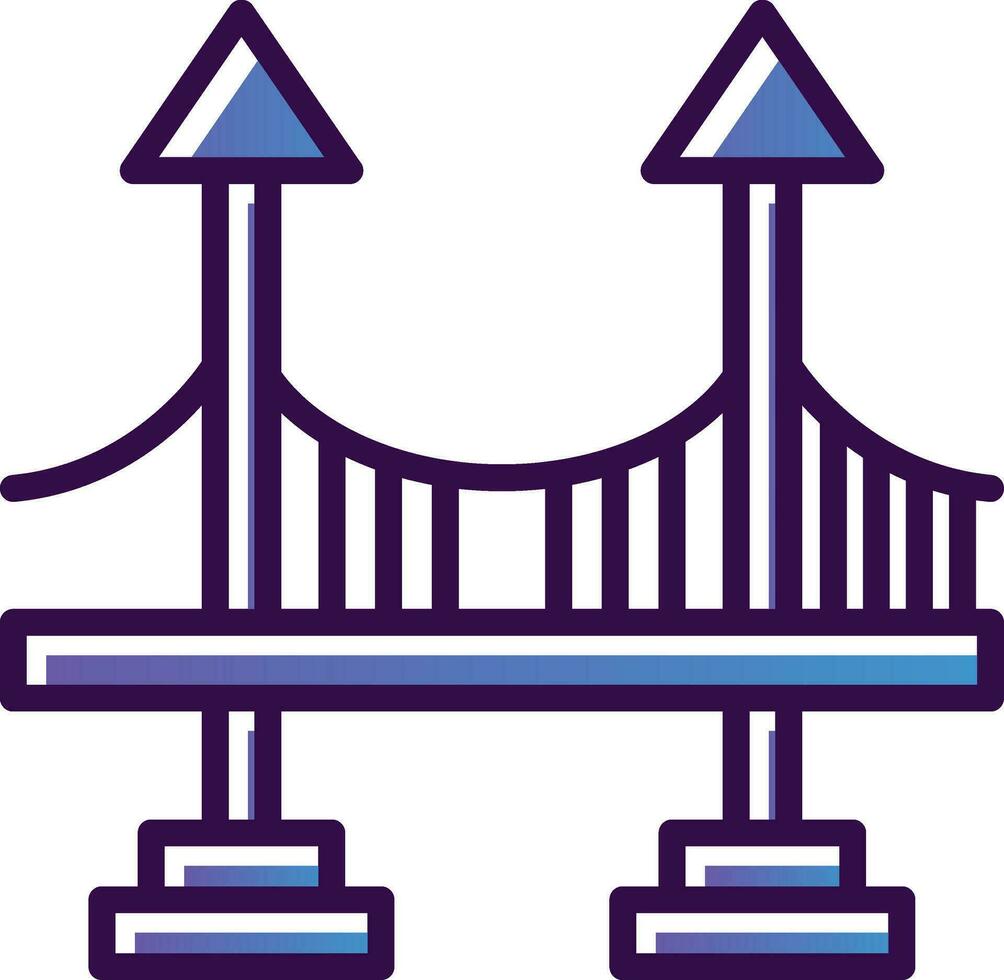 diseño de icono de vector de puente