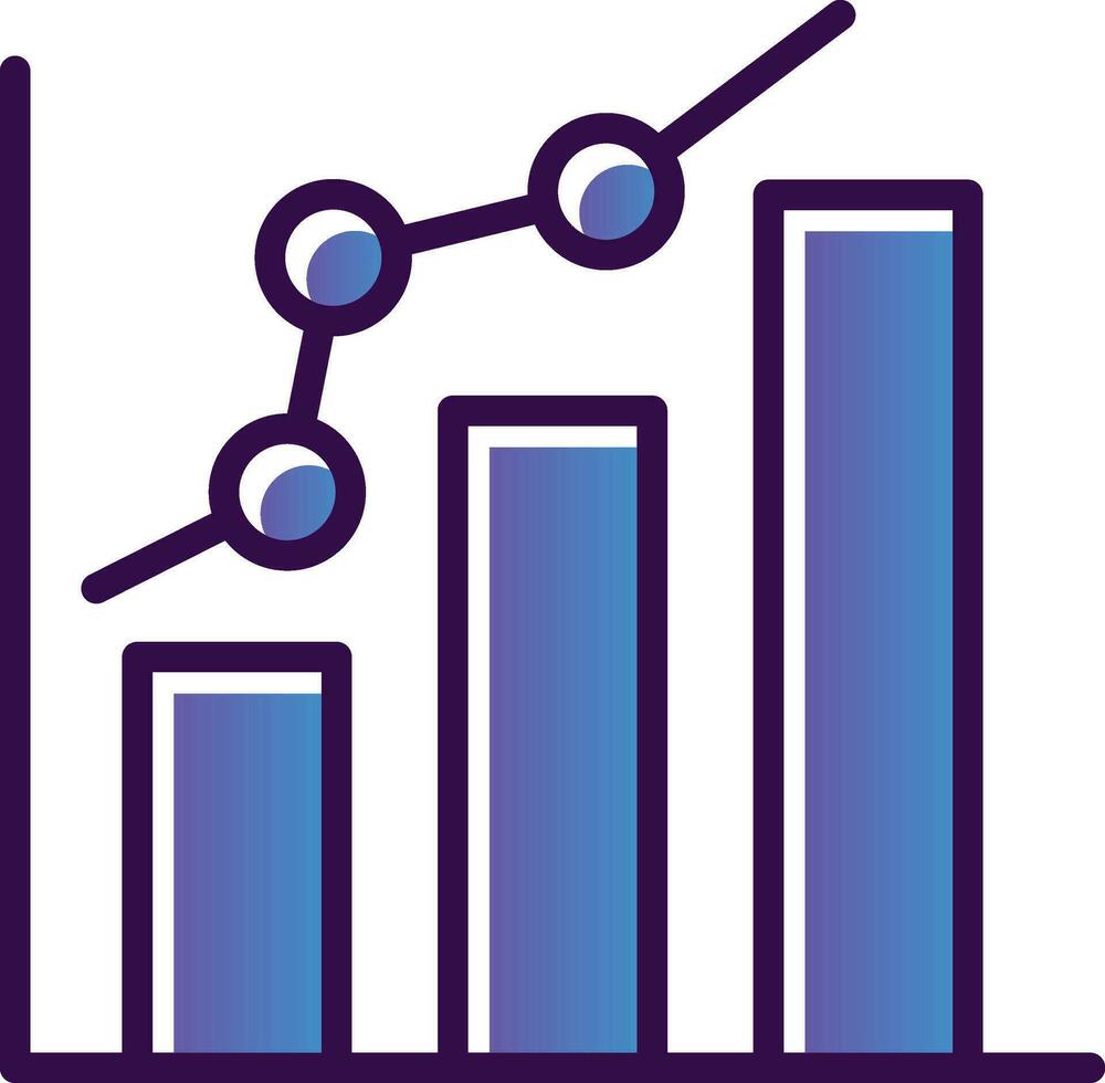 Bar chart Vector Icon Design