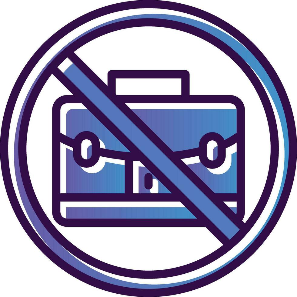 No bag Vector Icon Design