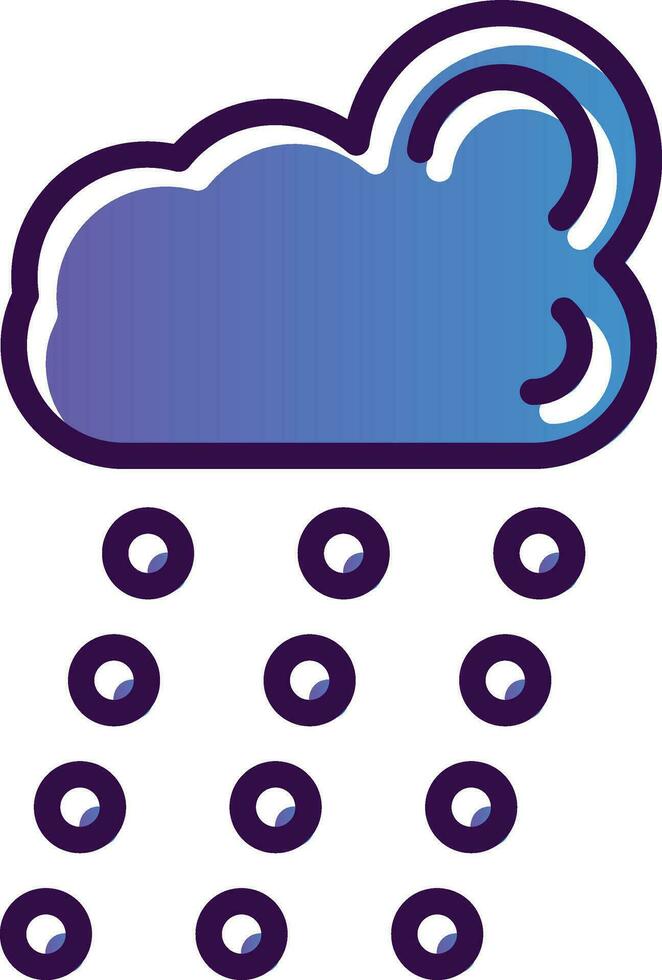 diseño de icono de vector de lluvia