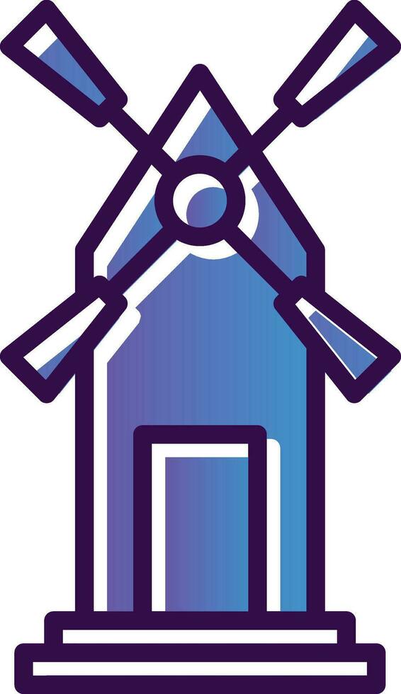 Windmill Vector Icon Design
