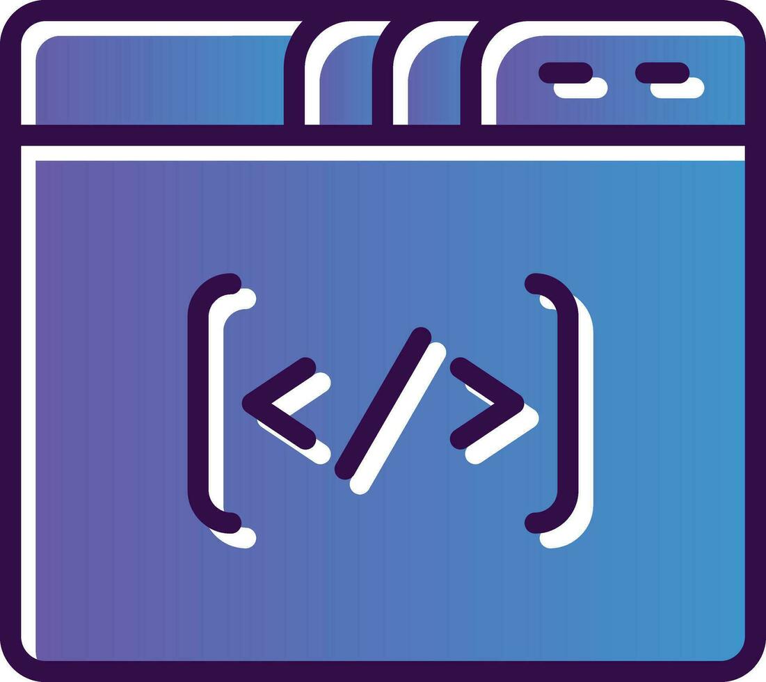 codificación vector icono diseño