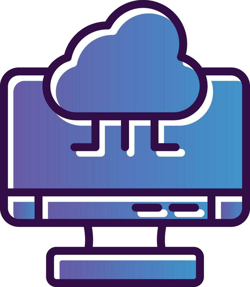 Cloud Computing Vector Icon Design