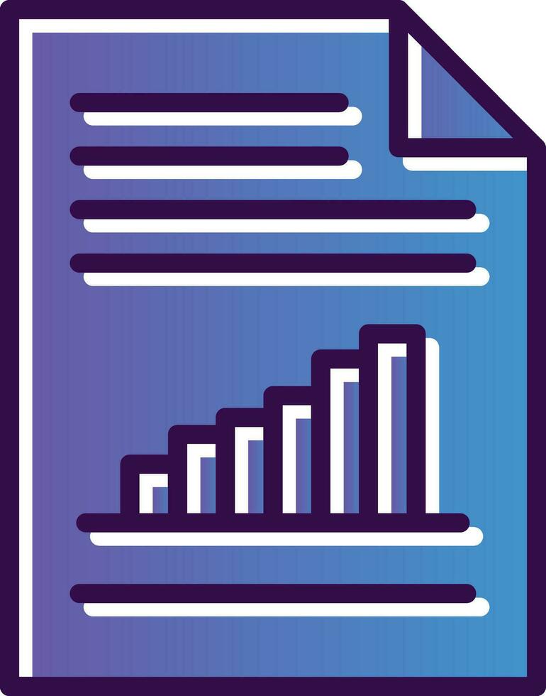 Bar Chart Vector Icon Design
