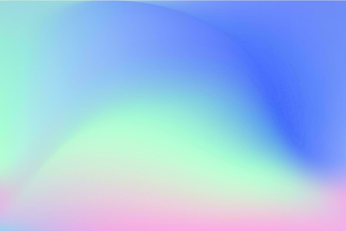 Rainbow iridescent holographic gradient background. Dreamy fantasy unicorn gradation color. Vector illustration