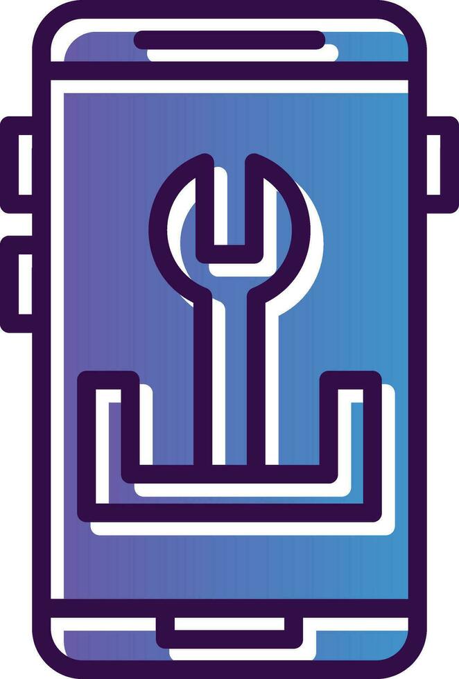 App Troubleshooting Vector Icon Design