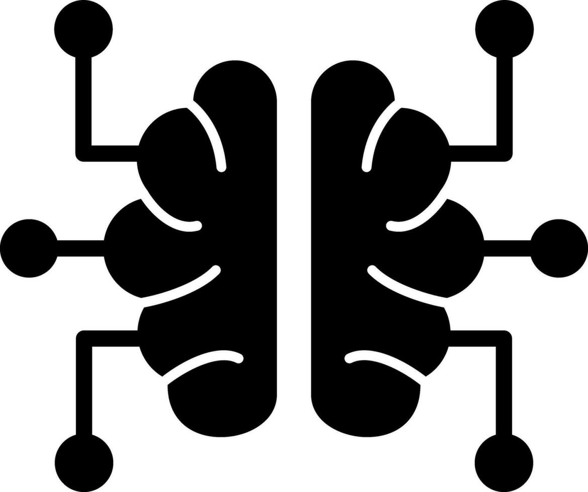 diseño de icono de vector de cerebro