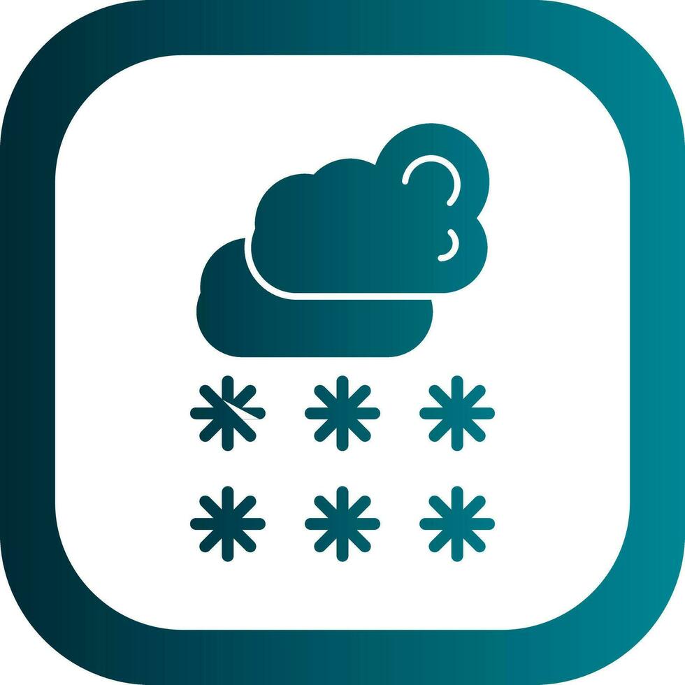 diseño de icono de vector de nieve