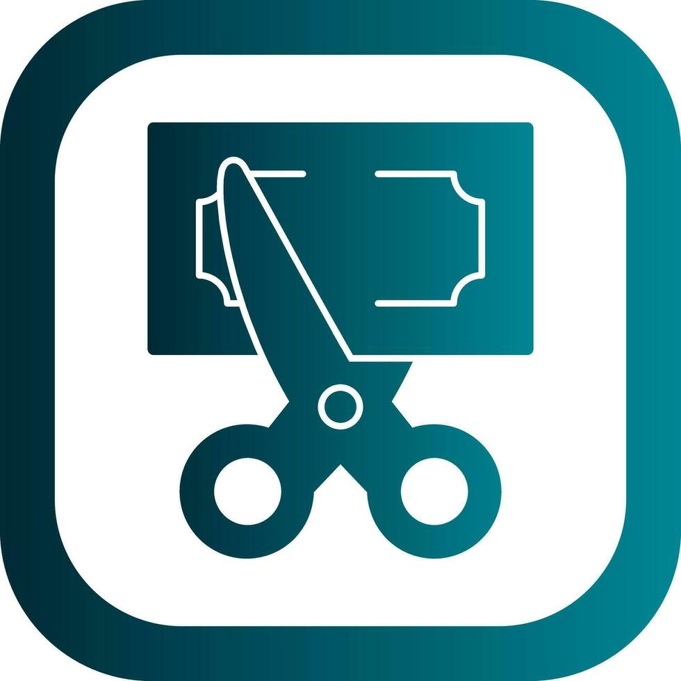 Cut Vector Icon Design