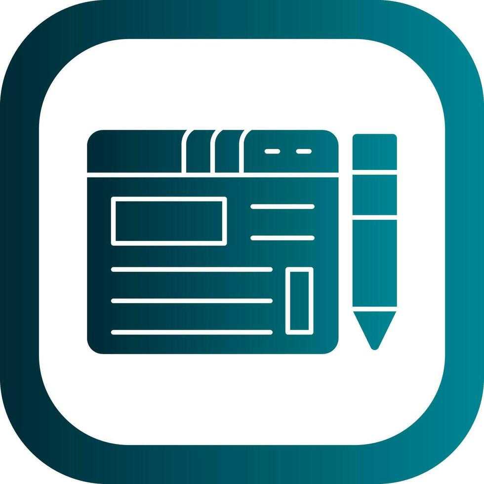 Blogging Vector Icon Design