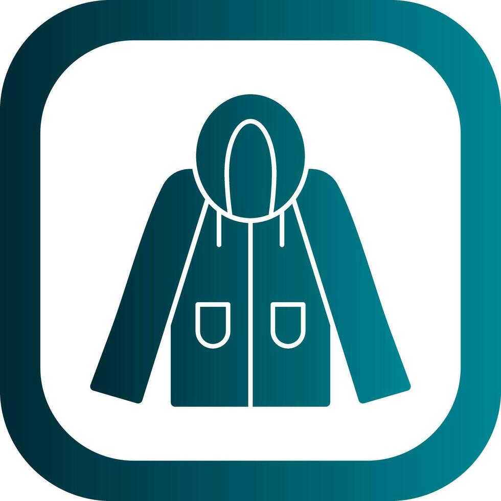 Raincoat Vector Icon Design