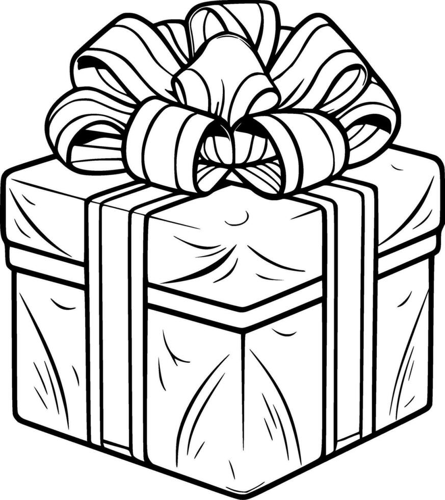 Navidad regalo colorante libro ilustración vector