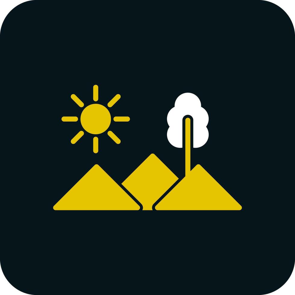 Mountains Vector Icon Design