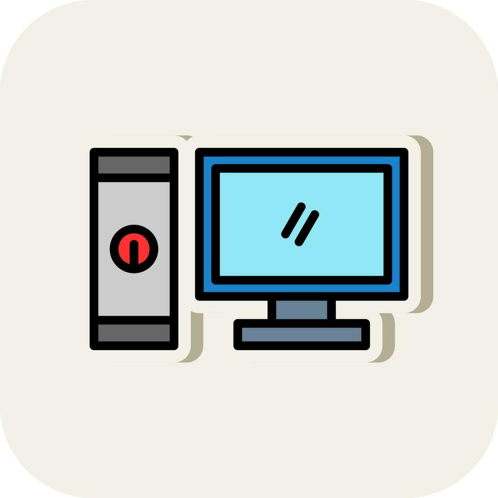 Computer Vector Icon Design