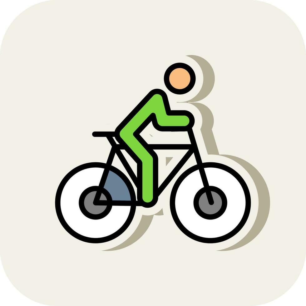 Cycling Vector Icon Design