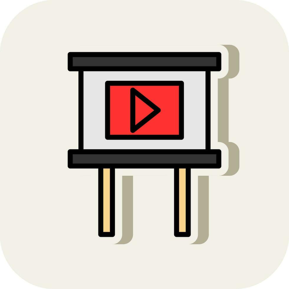 Slideshow Vector Icon Design