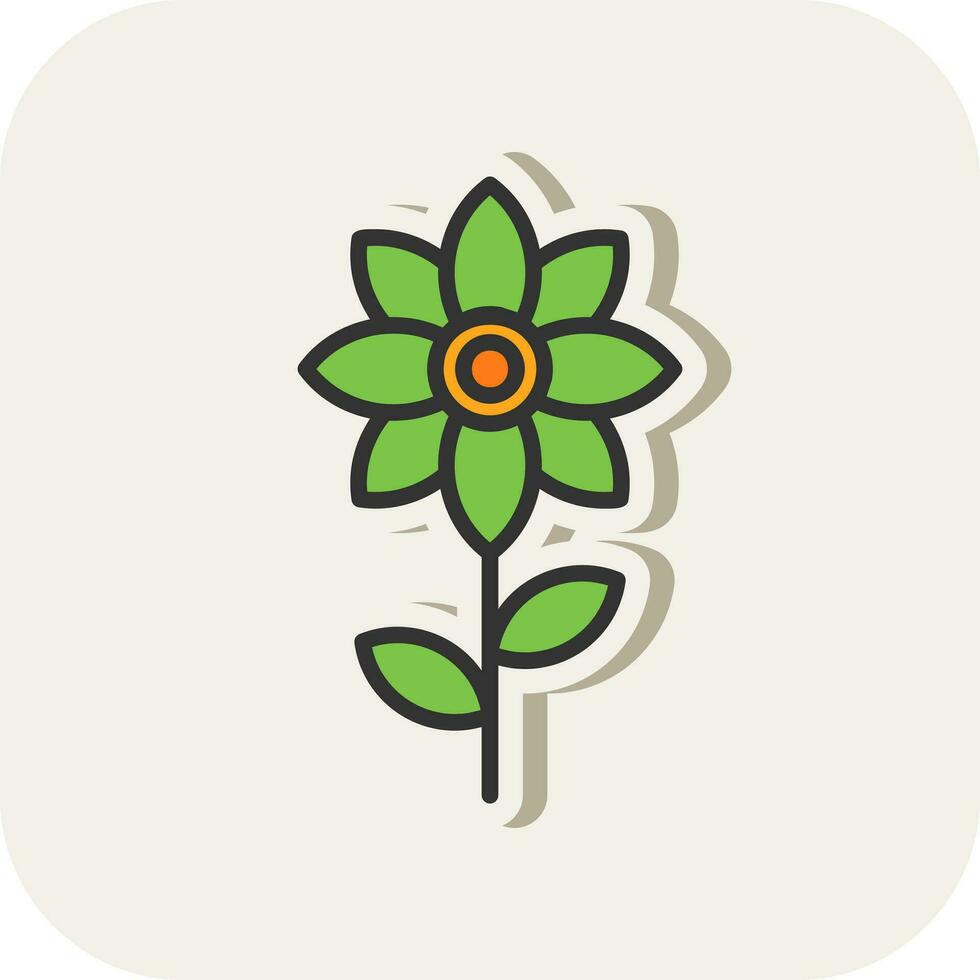 diseño de icono de vector de flor