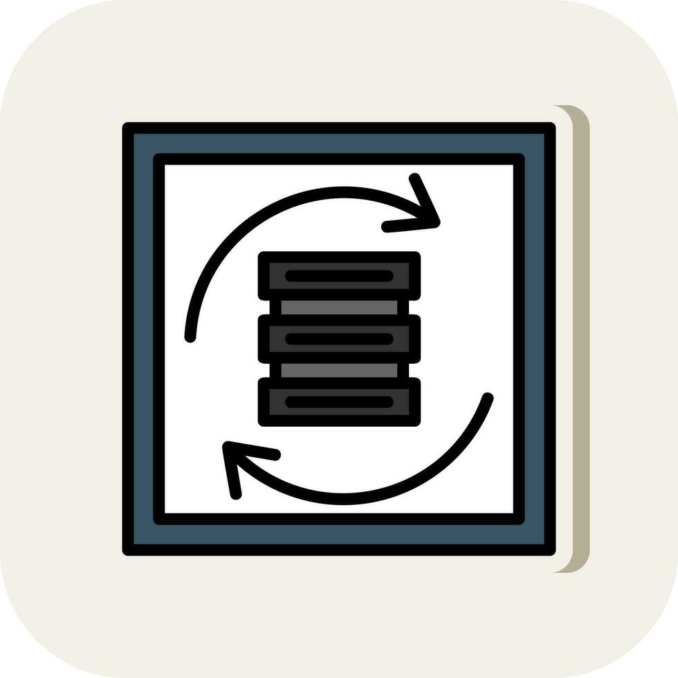 Data Syncing Vector Icon Design