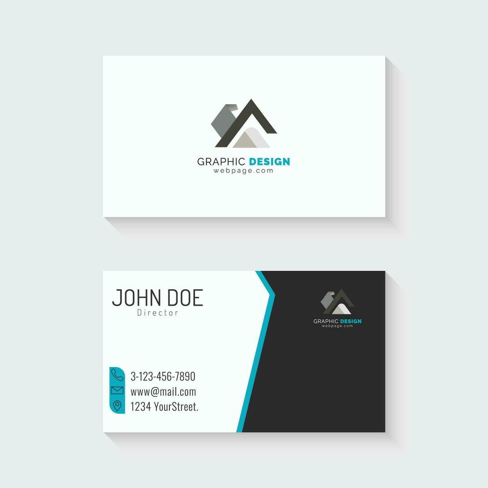 Professional Logo Business Card Design. Business Card Template. vector