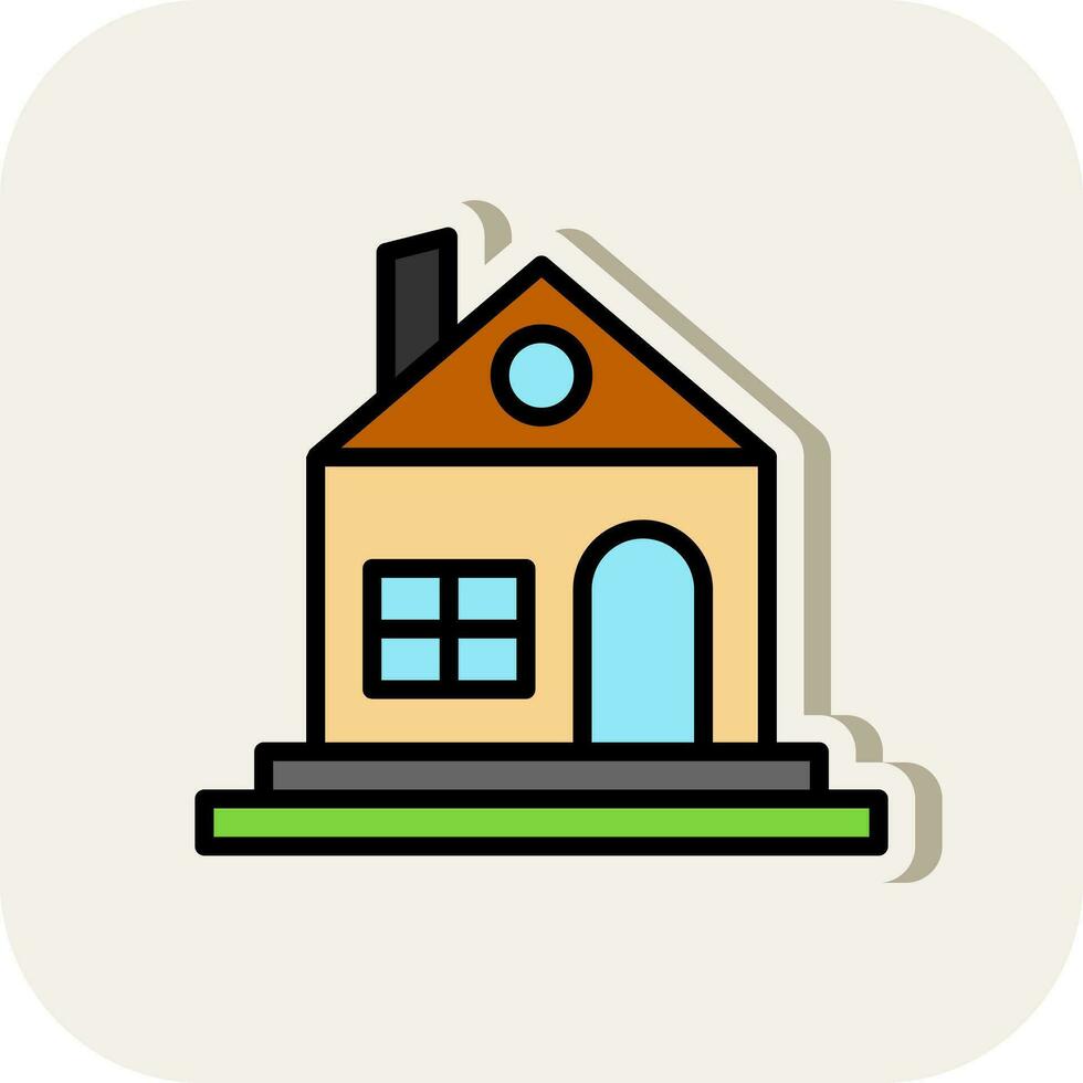 Home Building Vector Icon Design