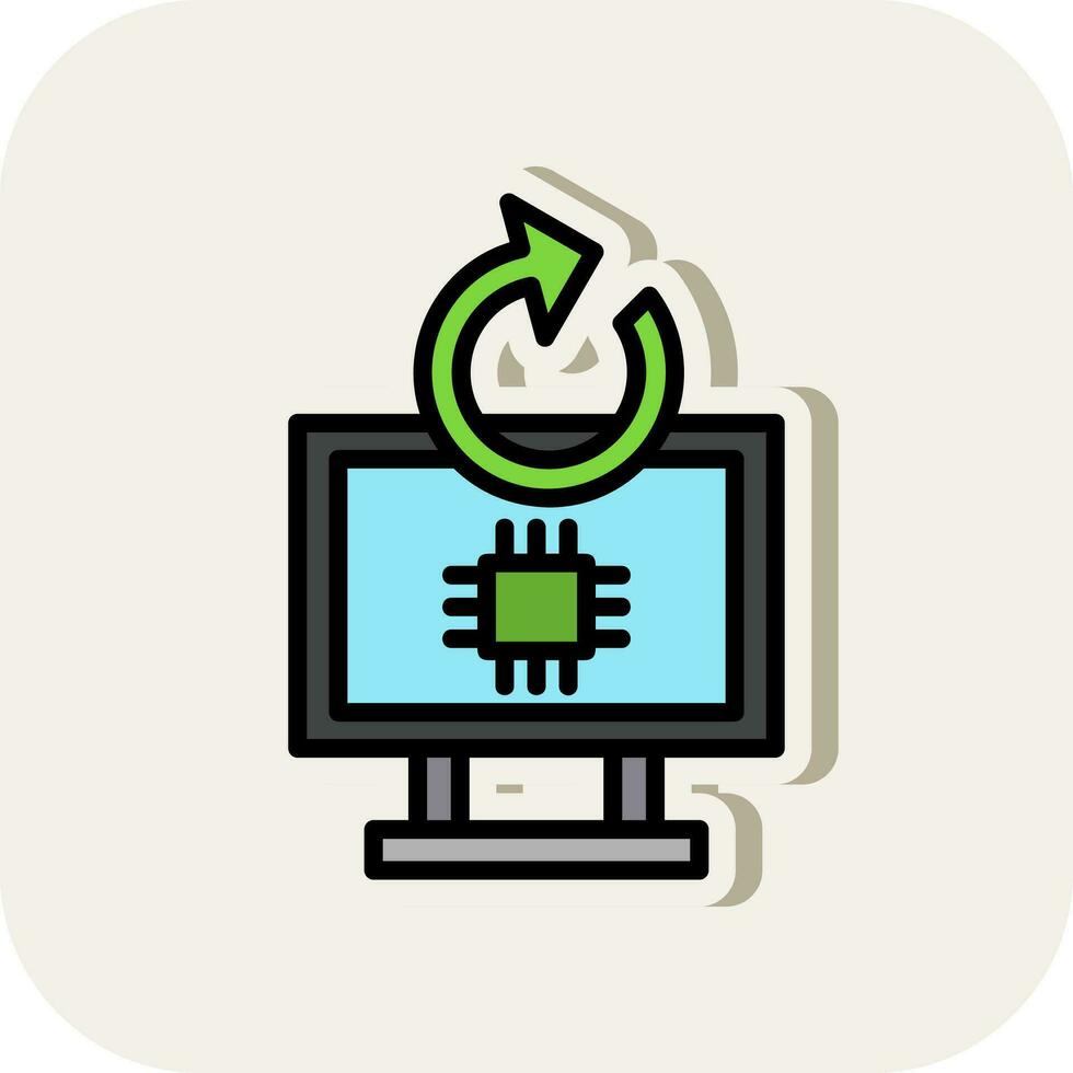 Hardware Upgrade Vector Icon Design