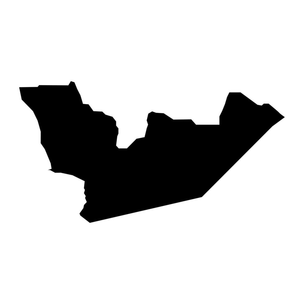 In Guezzam province map, administrative division of Algeria. vector