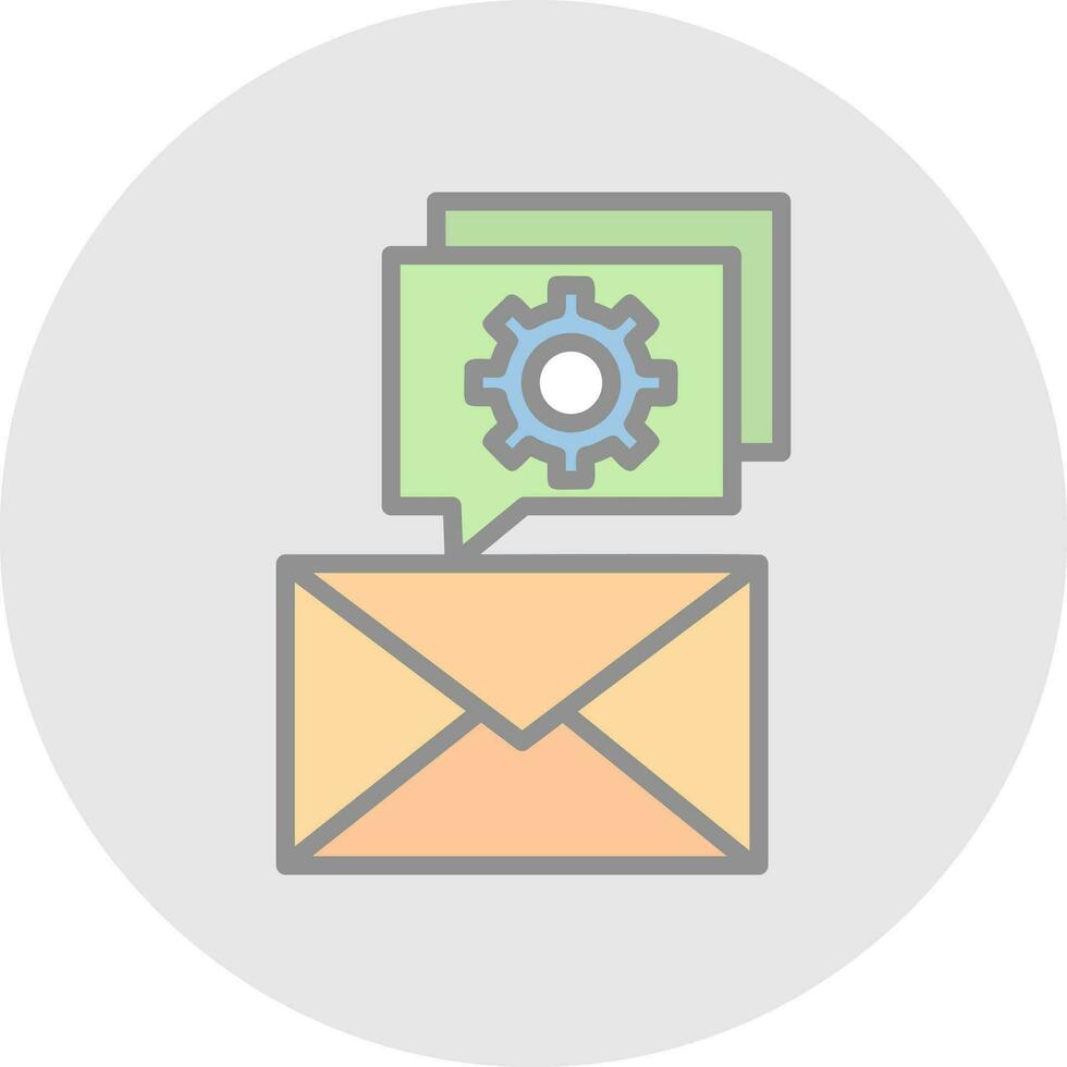 Email Support Vector Icon Design