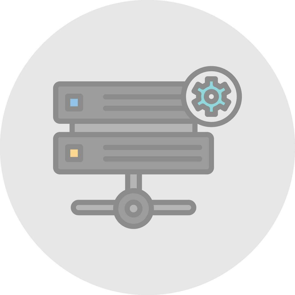 Hosting Vector Icon Design
