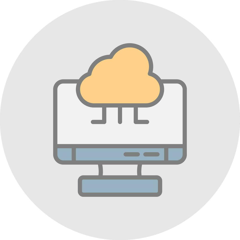 Cloud Computing Vector Icon Design