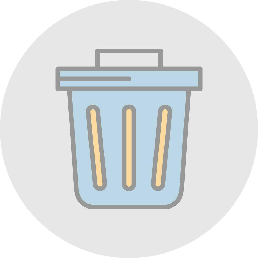 diseño de icono de vector de basura