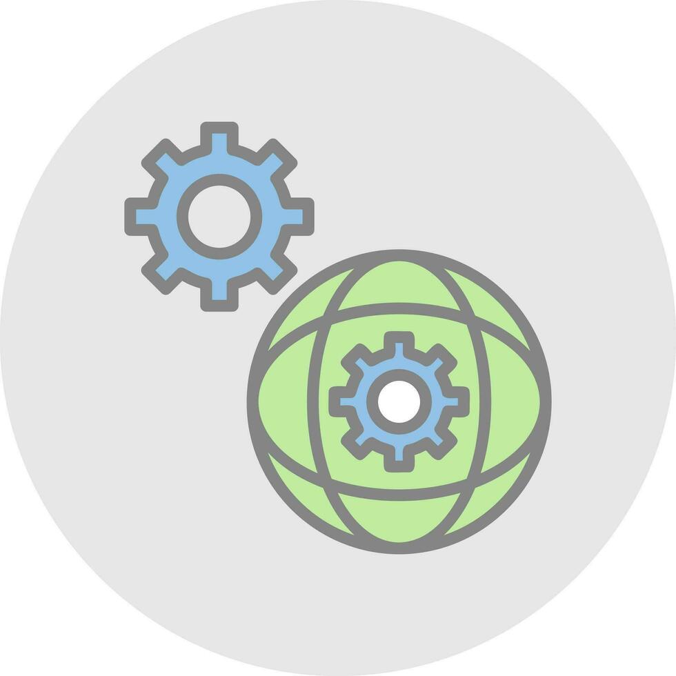 Network Settings Vector Icon Design