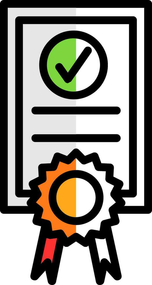 Certficate Vector Icon Design