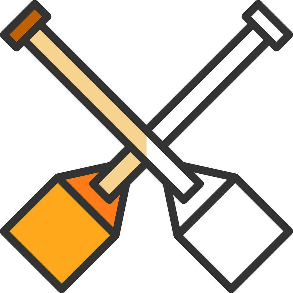Oar Vector Icon Design