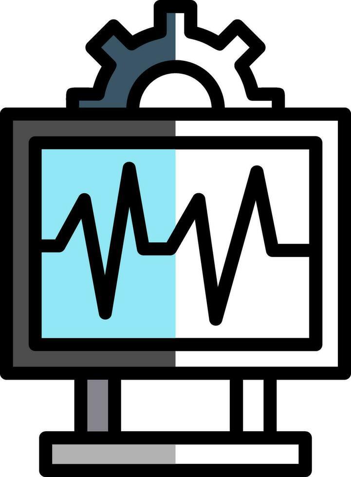 System Monitoring Vector Icon Design