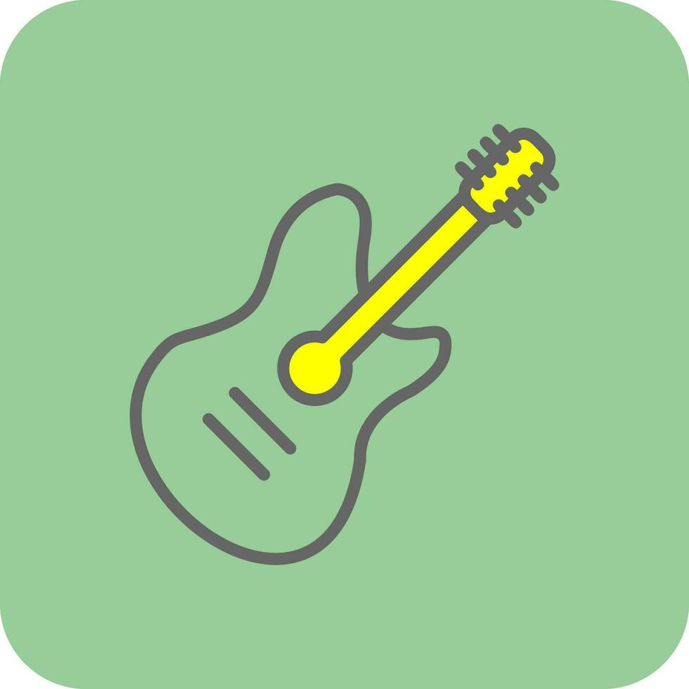 diseño de icono de vector de guitarra