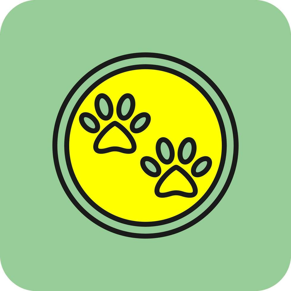 Paw print Vector Icon Design