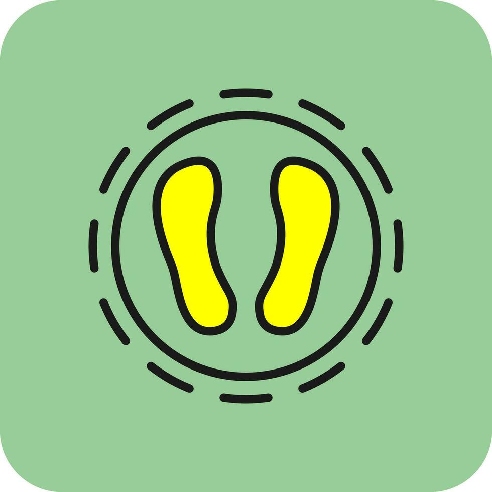 Shoe print Vector Icon Design