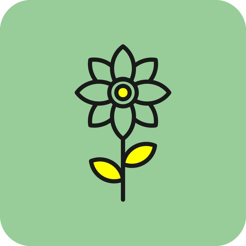 diseño de icono de vector de flor