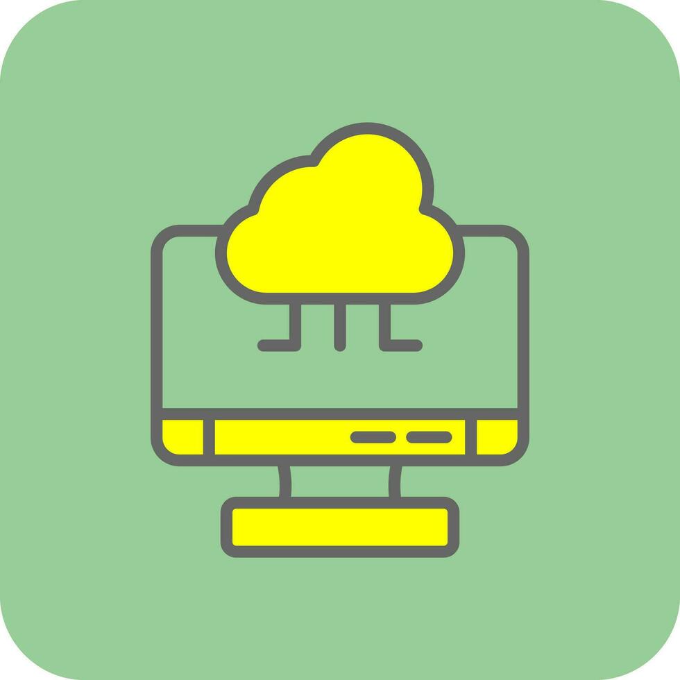 Cloud Computing Vector Icon Design