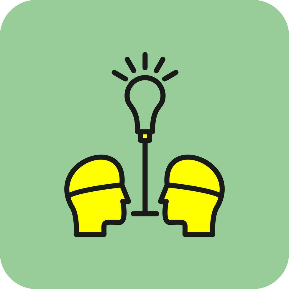 Knowledge Sharing Vector Icon Design