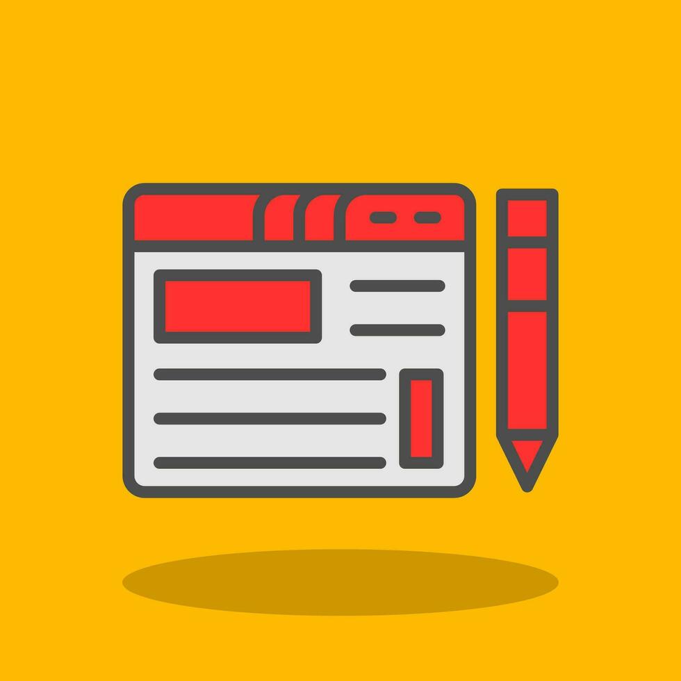 Blogging Vector Icon Design