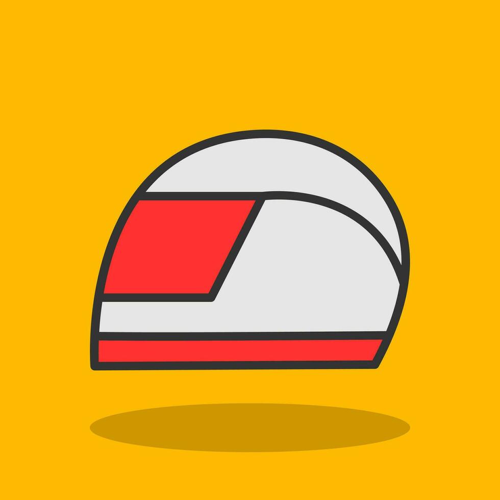 diseño de icono de vector de casco