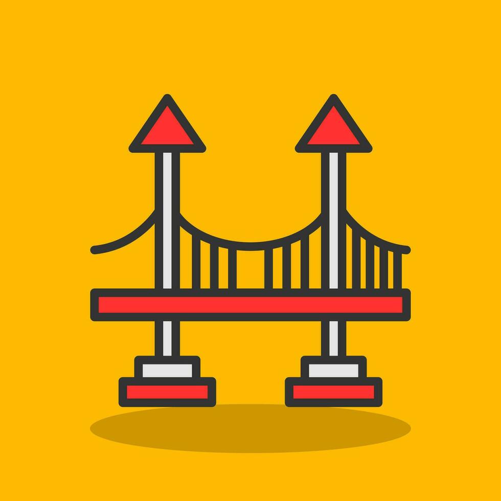 diseño de icono de vector de puente